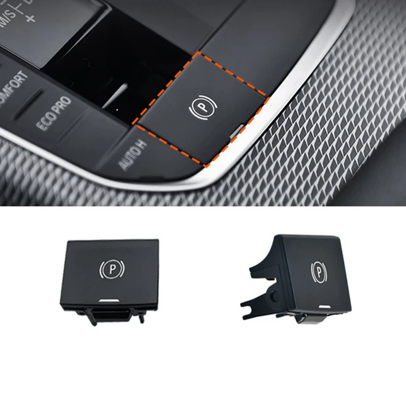 

Multi-Purpose Upgraded Car Central Console P Button Handbrake Button Cover for LHD