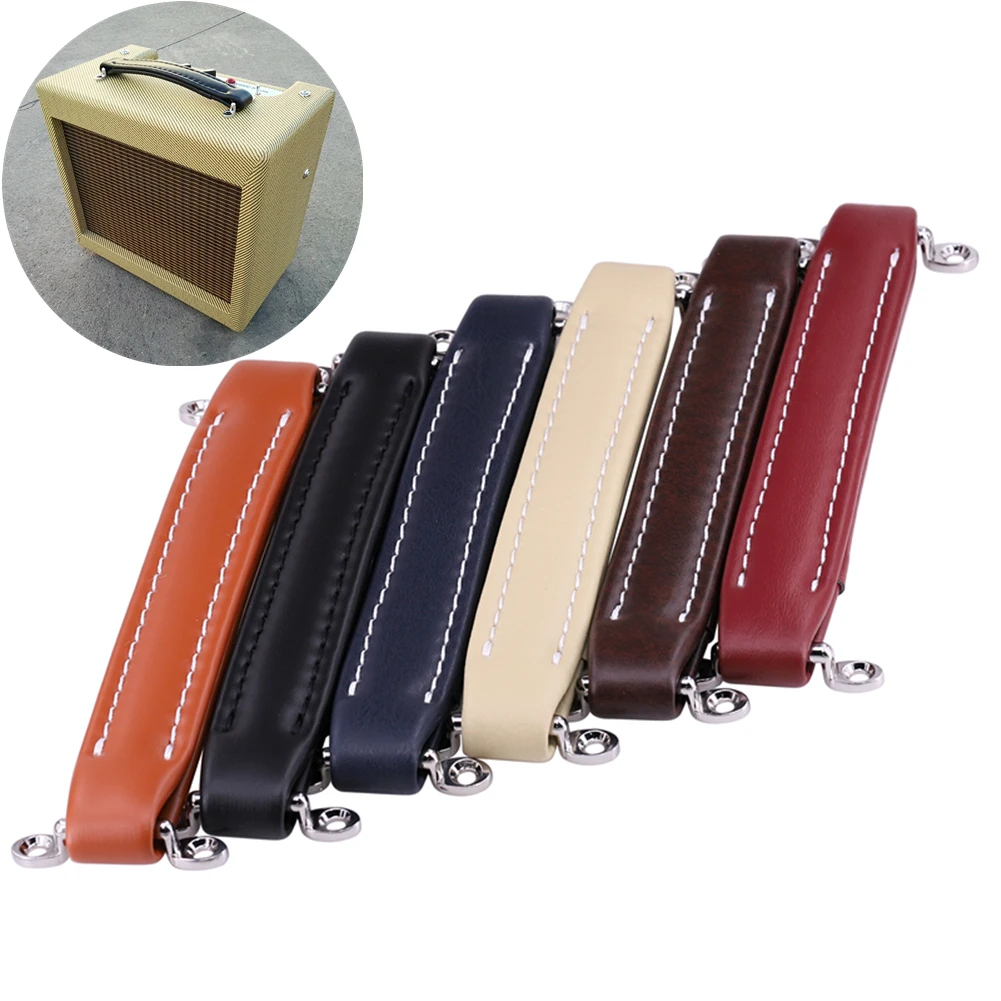 AMP Handle Amplifier Handle PU Leather Metal Red Replacement White For Guitar Amplifiers Speaker Musical Instrument Accessories