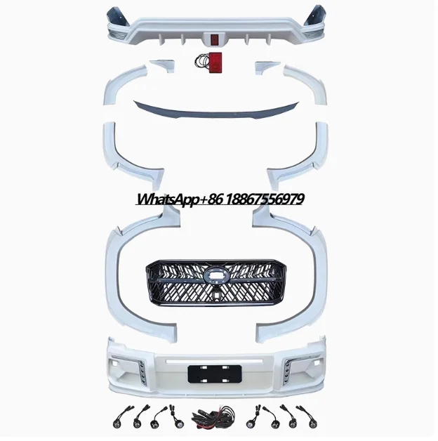 

YICKU High Quality Body Kit for Land Cruiser Lc300 Upgrade Wald Style Body Kit Front and Rear Bumper Grille PP Material Hot Sale