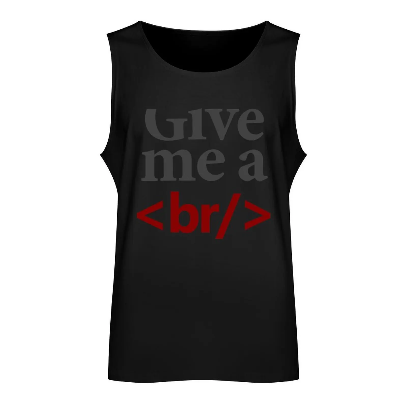 Give Me A Break Br Programmer Tank Top sports suits gym clothes for man sleeveless vest men sleeveless gym shirts male