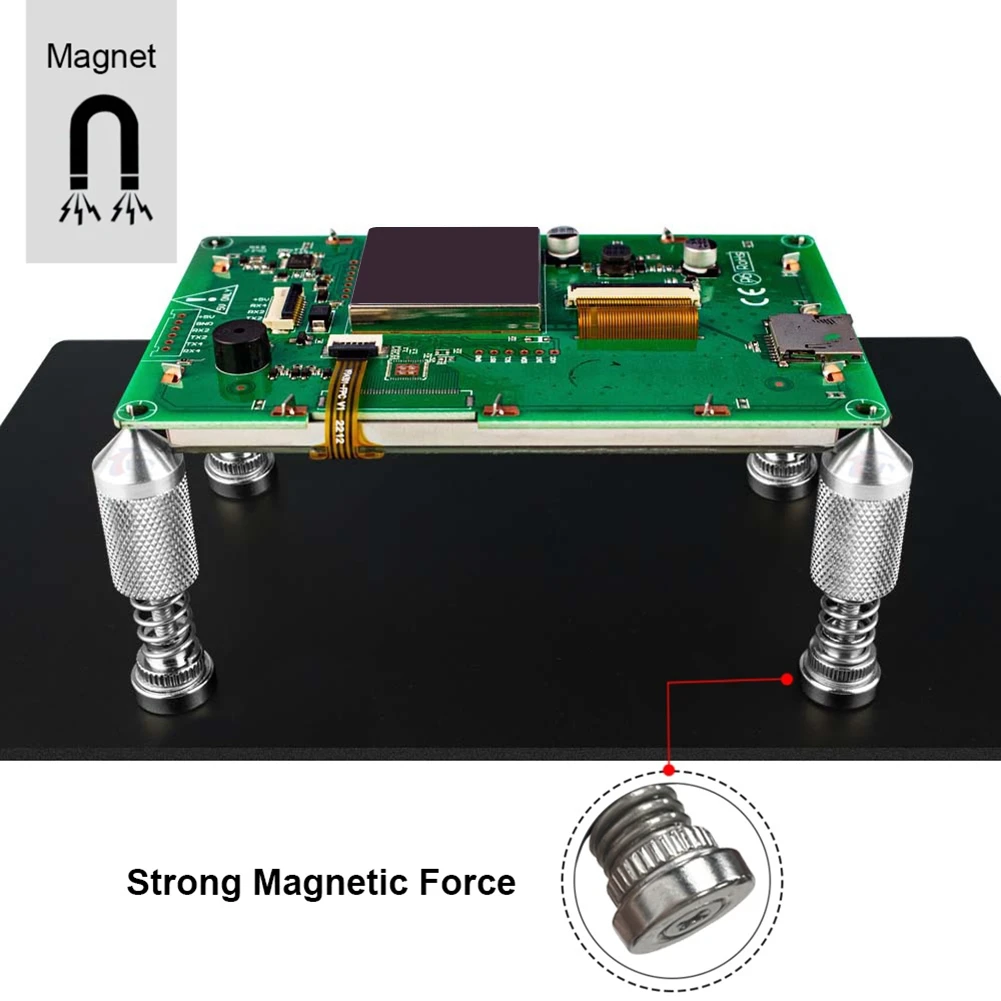 CHCH Electronic Circuit Board Soldering Tool Strong Magnetic Suction Spring Clamp Universal PCB Holder Fixtute Repair Platform