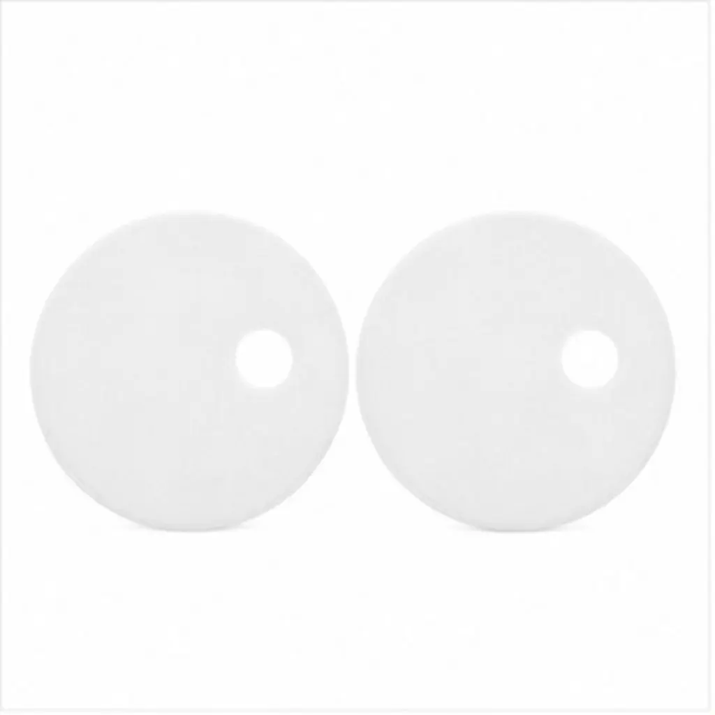 1Pair Plastic Toilet Bolt Caps White Round 45Mm Universal Compatibility Easy Decorative Cover for Toilet Floor Bolts