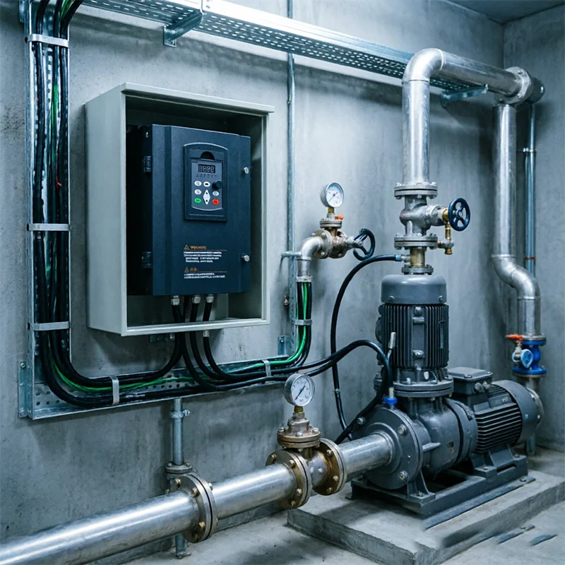 VFD Variable Frequency Drive 1.5KW 2.2KW 3.7KW 5.5KW 7.5KW 11KW 220V Single Phase 380V 3 Phase 50Hz 60Hz AC Motor Speed Controll