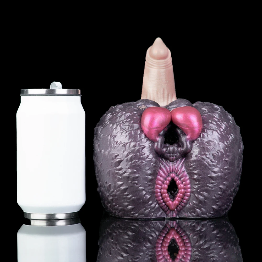 SHAZ-consolador masturbador de perro de doble canal, Animal realista, trasero, Vagina realista, Onahole Stroker, juguete sexual para hombres, entrenamiento de pene 18+