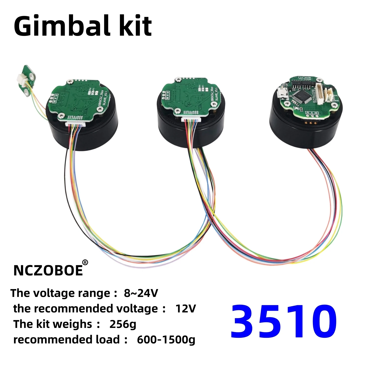 NCZOBOE 32-bit split gimbal modular controller 3-axis stabilized controller