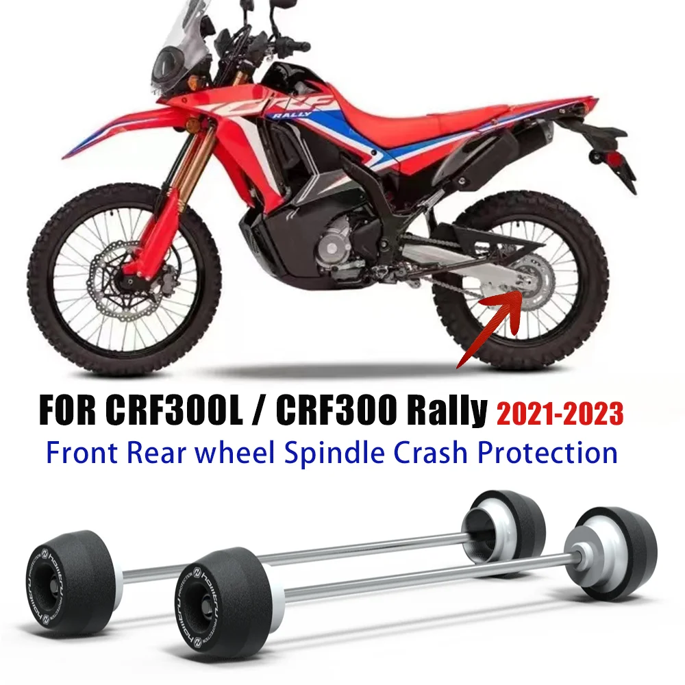 

For Honda CRF 300L CRF300L & CRF300 Rally 2021-2023 Motorcycle Front Rear wheel Spindle Crash Protection Kit