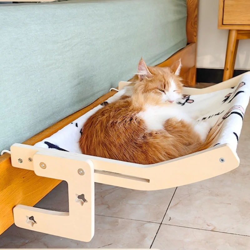 

Cat hanging bed accompanies owner to sleep hanging bed pet bed can be hung by the window bed