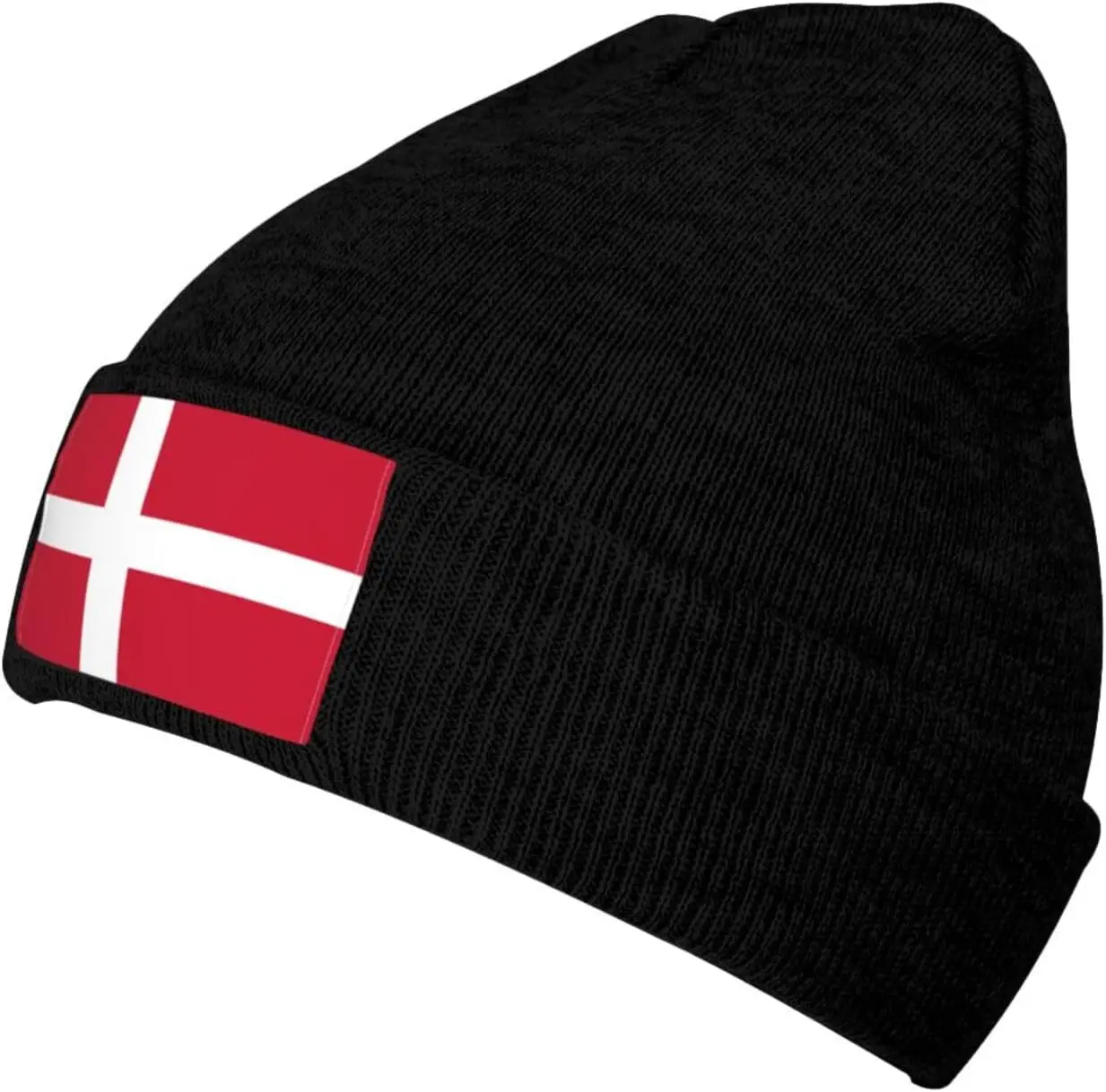 Flag of Denmark Beanie Hat for Men Women Soft Cozy Skull Cap Winter Warm Knit Hats