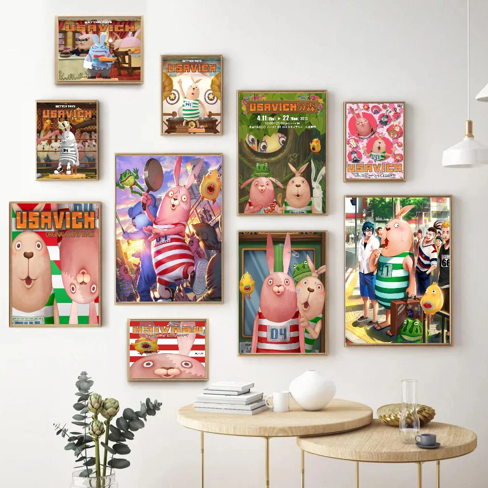 

Anime Usavich Anime Posters Sticky HD Quality Wall Art Retro Posters For Home Kawaii Room Decor