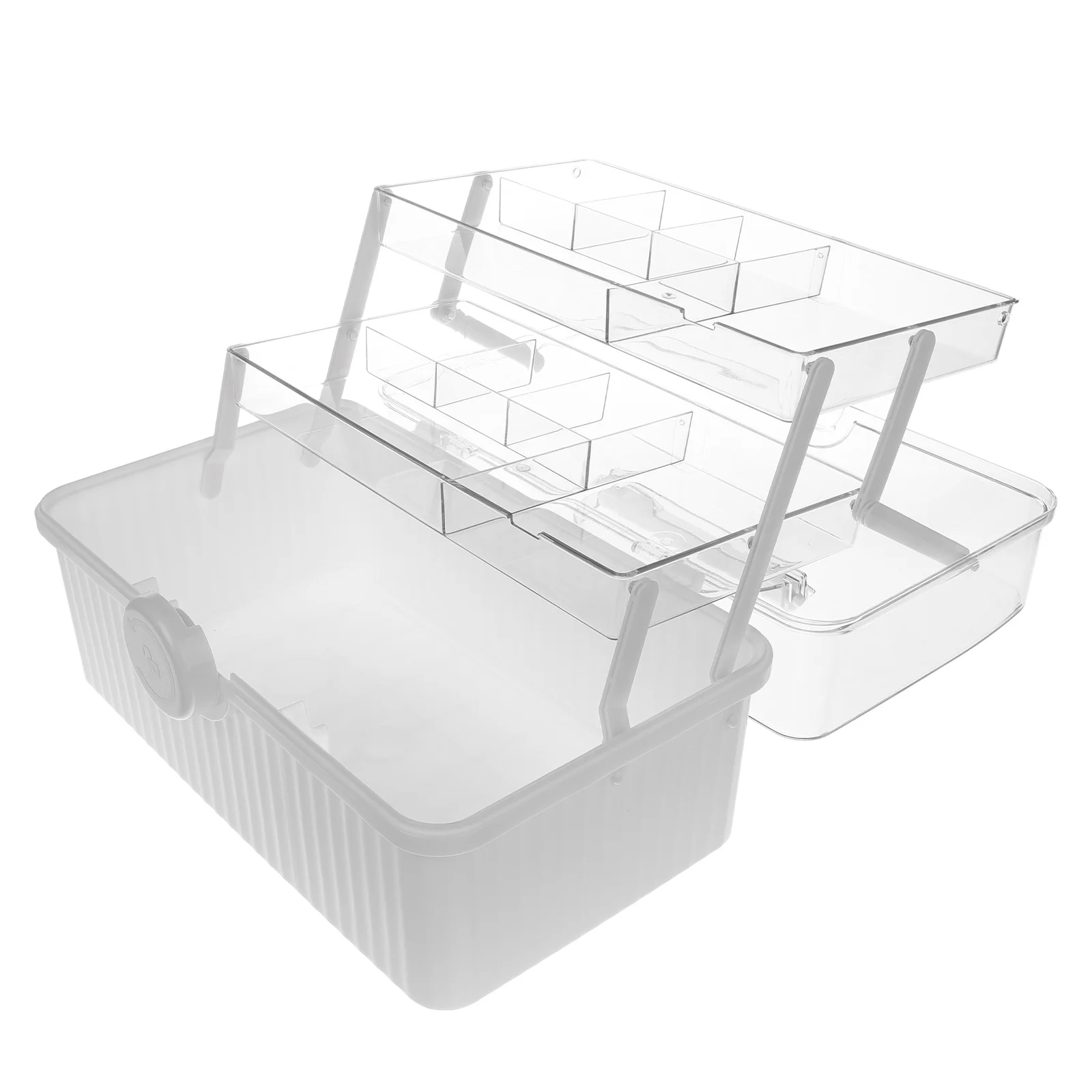 

Органайзер для медицинской коробки большой емкости, портативный органайзер для хранения лекарств с ручкой, коробка для хранения медицинских принадлежностей для дома, путешествий