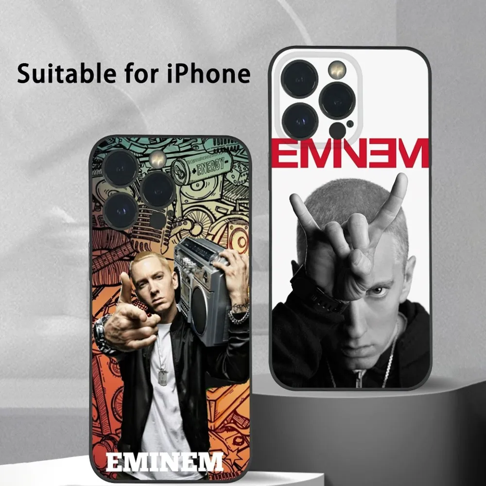 Singer E-Eminem Rap Magsafe Phone Case For iPhone 15 14 13 12 11 Pro Xs Max Mini XR X 7 8 Plus Black Frosted Soft Shell Funda