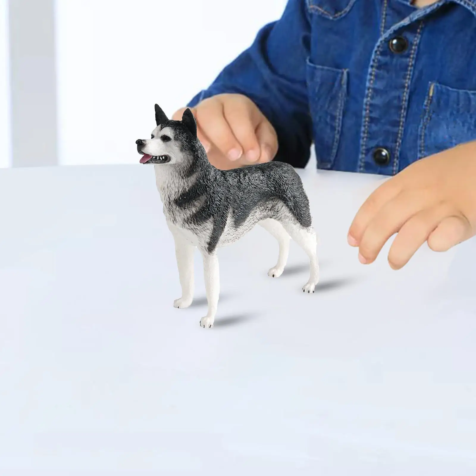 Realistic Dog Figure Toys Party Favors Collectible Husky Figure Animal Figurines for Easter Theme Party Birthday Toys Girls Boys