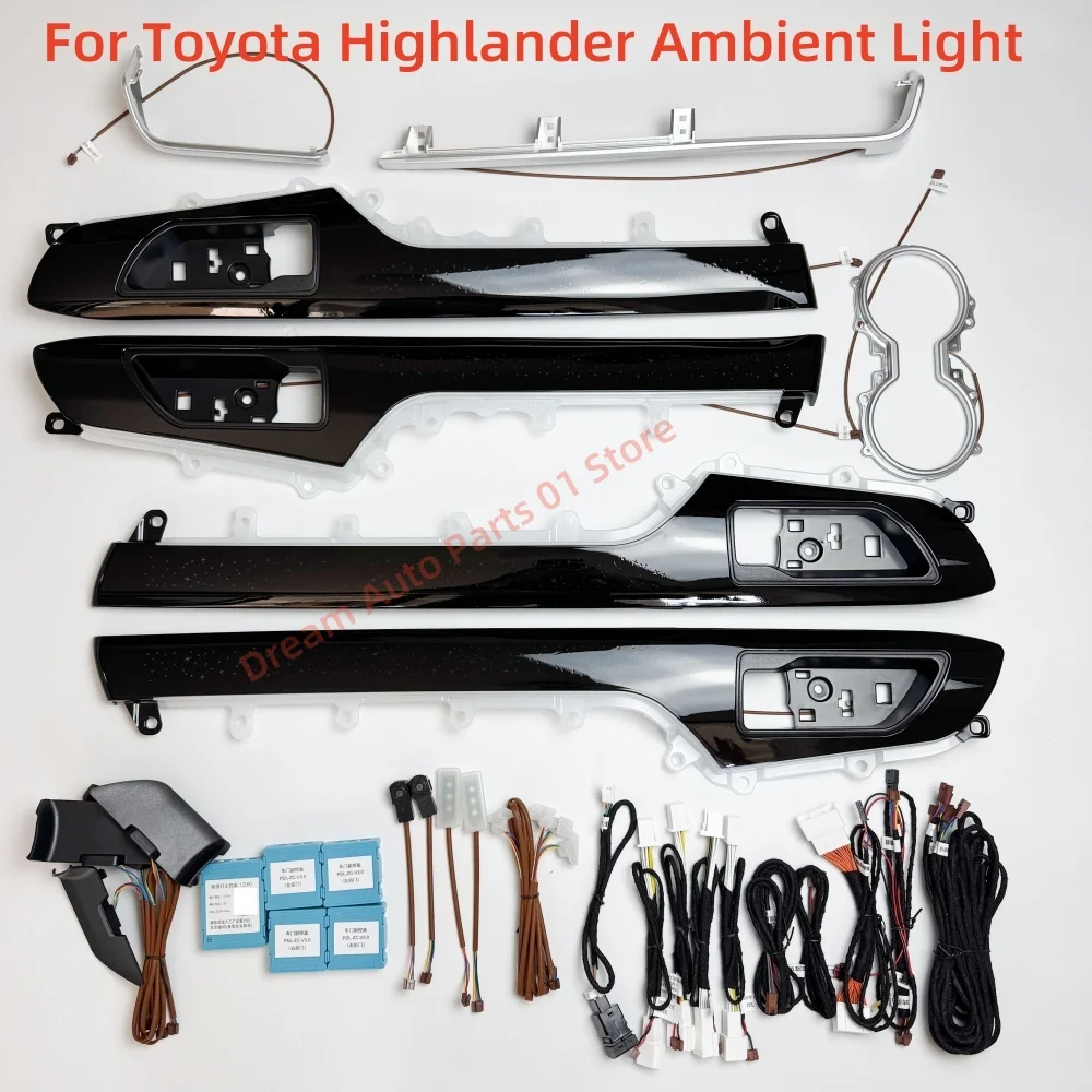For Toyota Highlander Atmosphere Lamp 1:1 star panel automotive interior lighting upgrade footlight special button control new