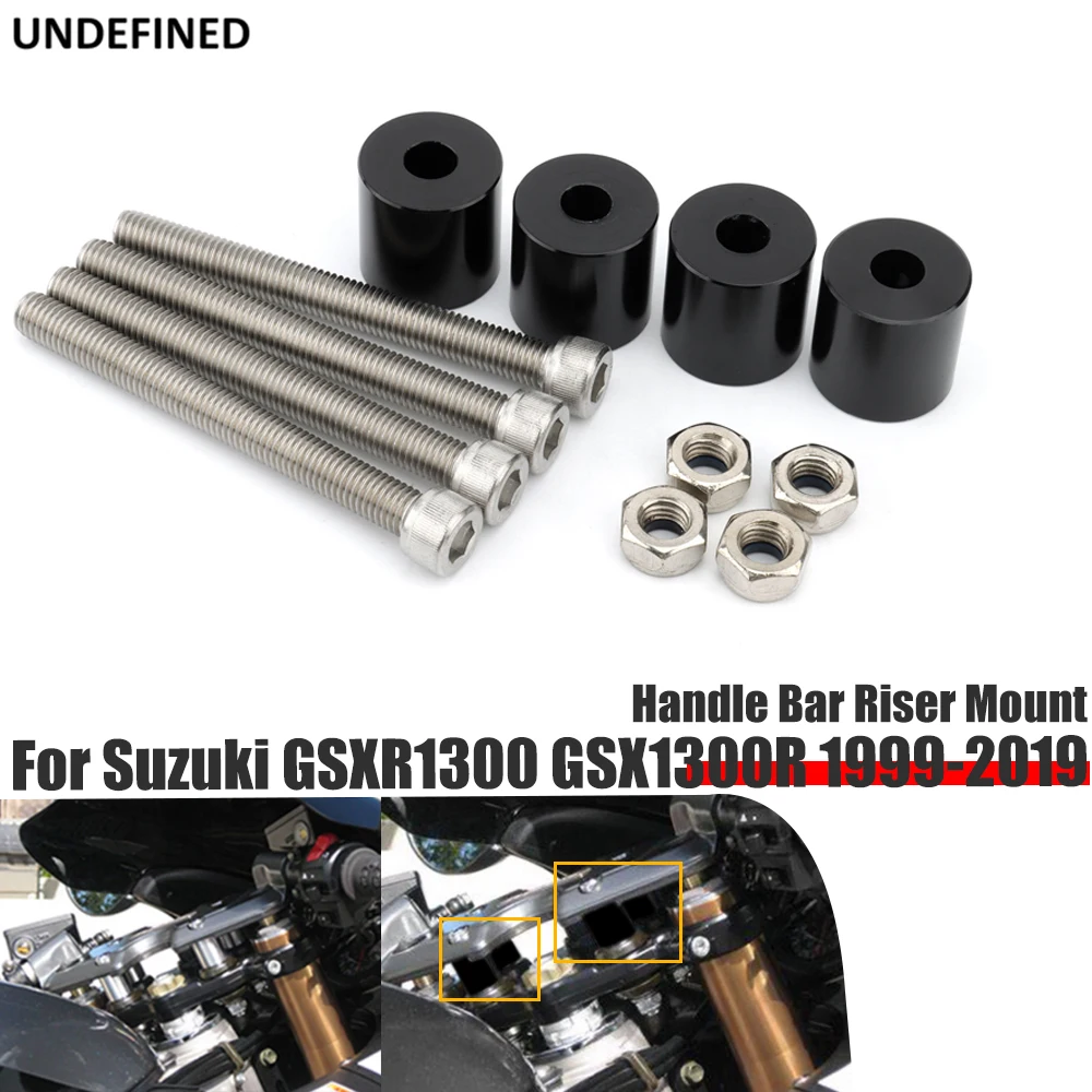 Handle Bar Rise Up 30mm Bracket Clamp Kit For Suzuki GSXR1300 GSX1300R GSX 1300 1999-2019 Motorcycle Handlebar Riser Aluminum