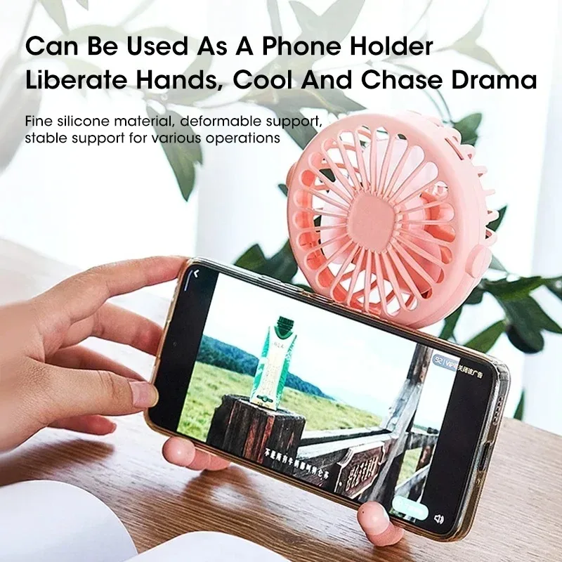 Portable Clip On Baby Stroller Fan USB Rechargeable 3 Speeds Handheld Electric Fan for Cart Outdoor Home
