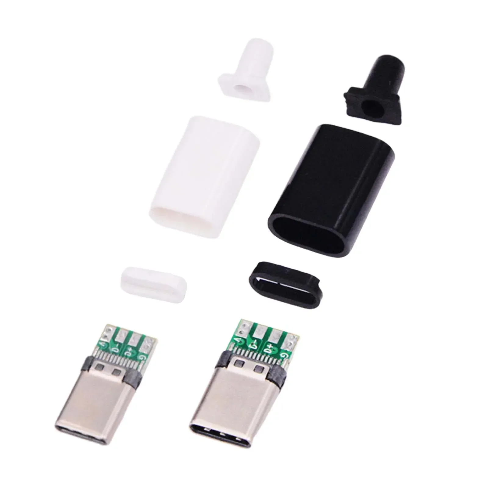 The Perfect Solution for Your Tech Needs our 10 Pack USB31Type C Male Connector PCB Board with Black/White Shell