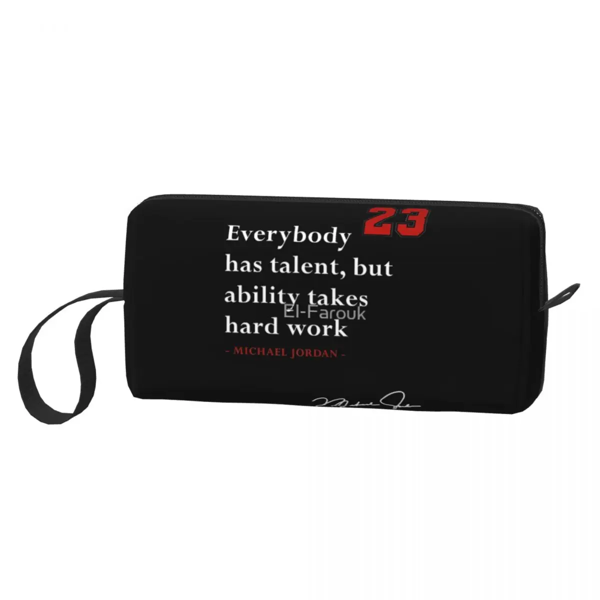 Michael-Jordan Quote Makeup Bag Pouch Cosmetic Bag for Men Women Toiletry Bag Storage Pouch Bag