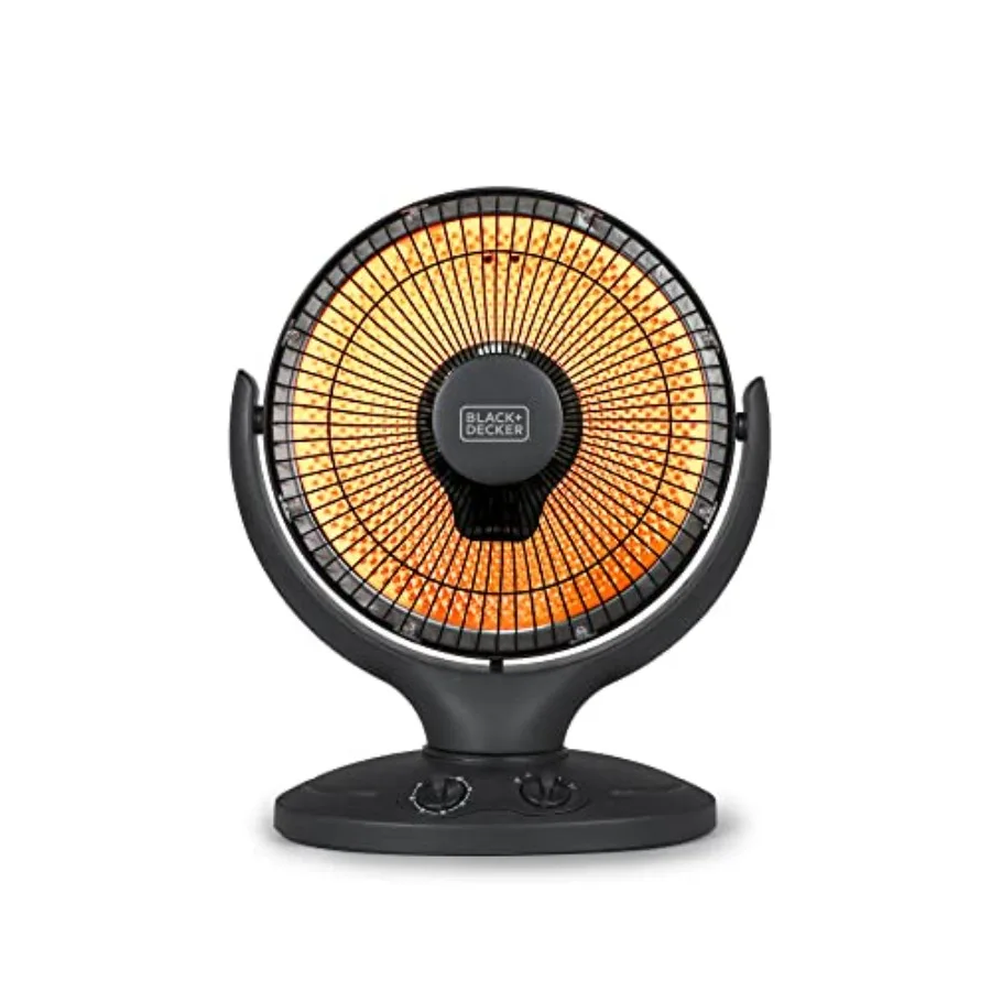 

Portable Heater for Rooms up to 161 Sq. Ft. Oscillating Space Heater and Heater for Bedroom with Overheat Protection Small Heat