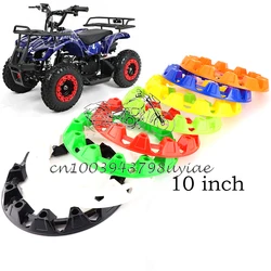 4 Pack 10 Inch Wheels ATV Wheel Trim Rim Caps Hub Protectors Universal Vehicle All Terrain Wheel Plastic Cover Accessories
