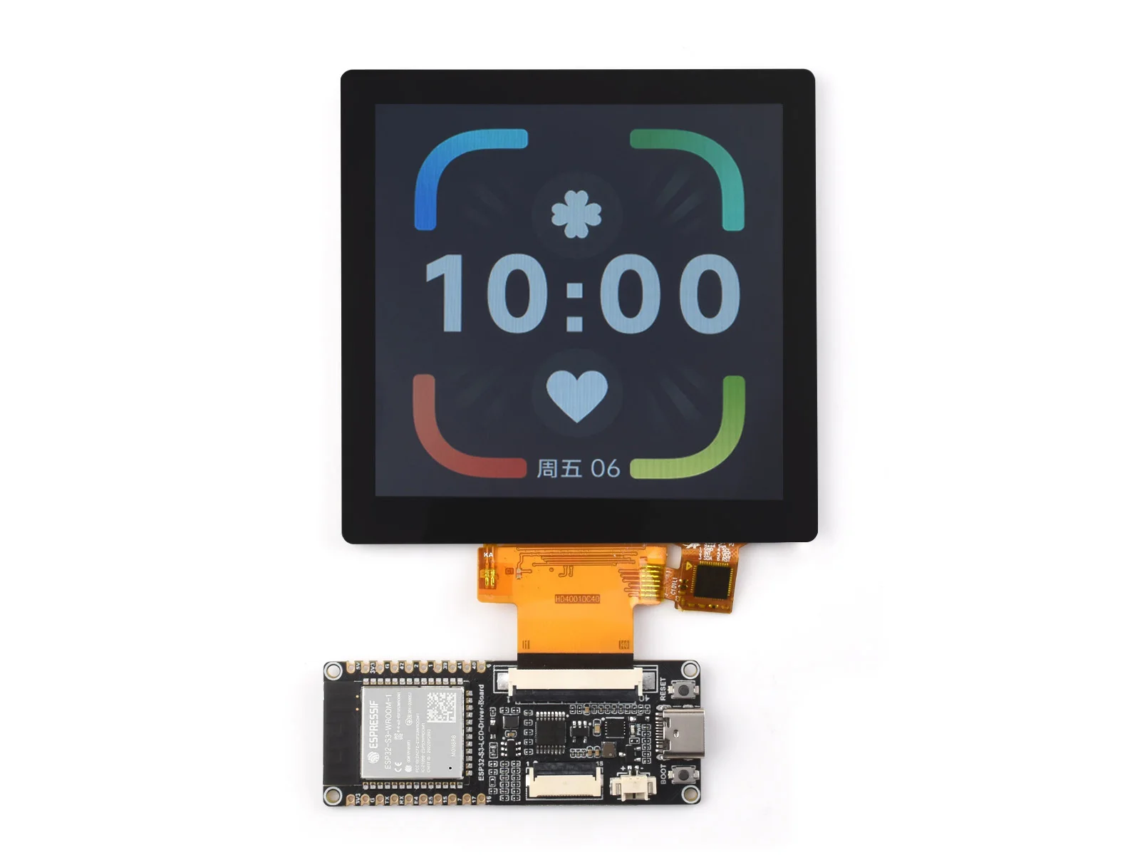 ESP32-S3-Touch-LCD-4-D,4inch RGB Touch Display Module,8MB PSRAM and Flash, WiFi & Bluetooth Support,