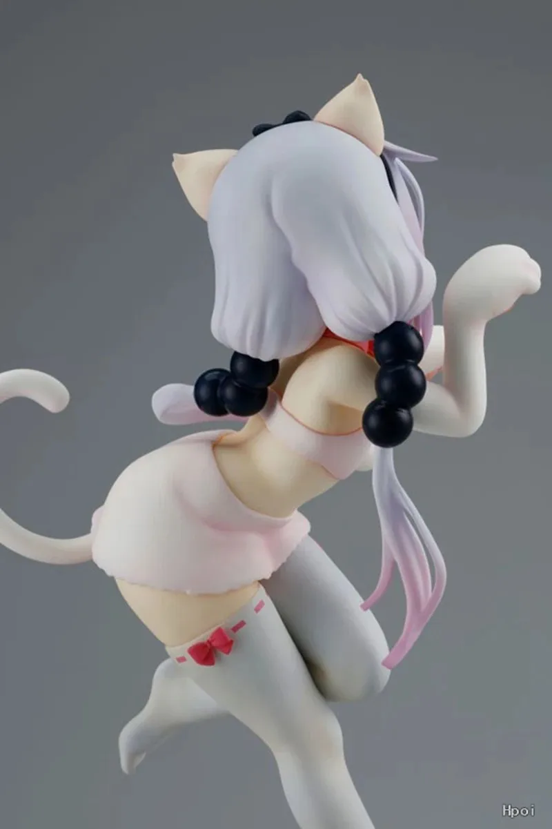 Anime Miss Kobayashis Drachen mädchen Kannakamui Katze Drachen Tohru Modell Spielzeug Geschenk Sammlung Action figur 20cm PVC Geschenk puppe