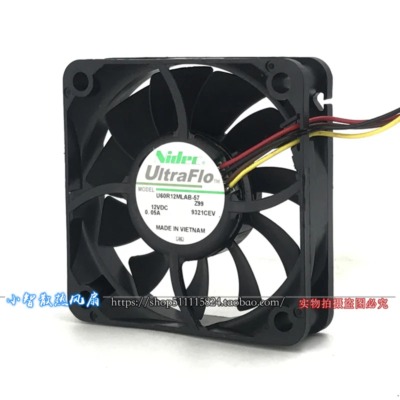 ORIGINAL U60R12MLAB-57 12V 0.05A 6015 60*60*15mm KIPAS PENDINGIN BARU RADIATOR