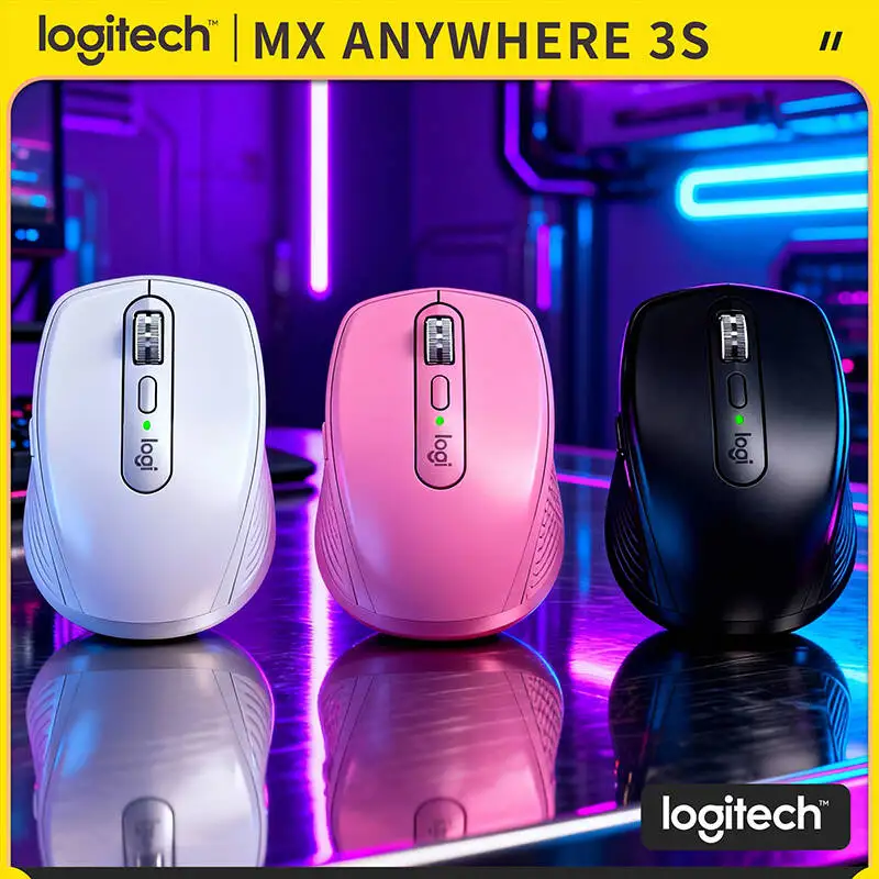 

Top-Tier MX Anywhere 3S - 8000 DPI Tracking, Hyper-Scroll, Silent Click, Perfect for Exhibition Hall & Office Use