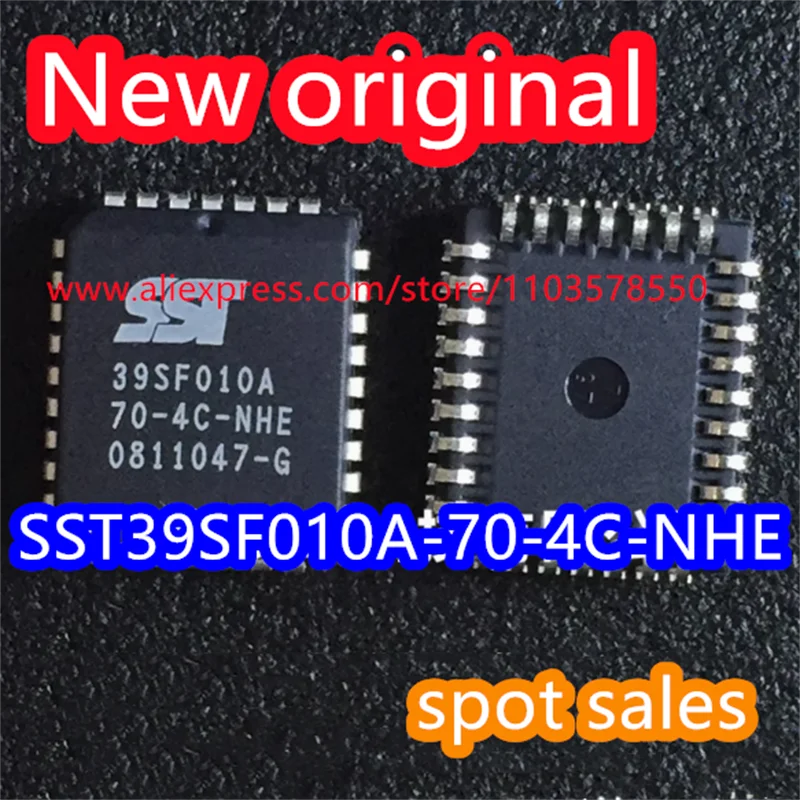 10PCS SST39SF010A-70-4C-NHE SST39SF010A Package PLCC32 Flash Memory 1 Mbit, 128K x 8-bit, 14 MHz, Parallel 9SF010A-70-4C-NHE