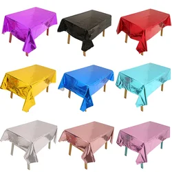 137cm*183cm Rose Gold Sliver Disposable Tablecloth For Birthay Wedding Party Decoration Birthday Partyneeds Home Decor