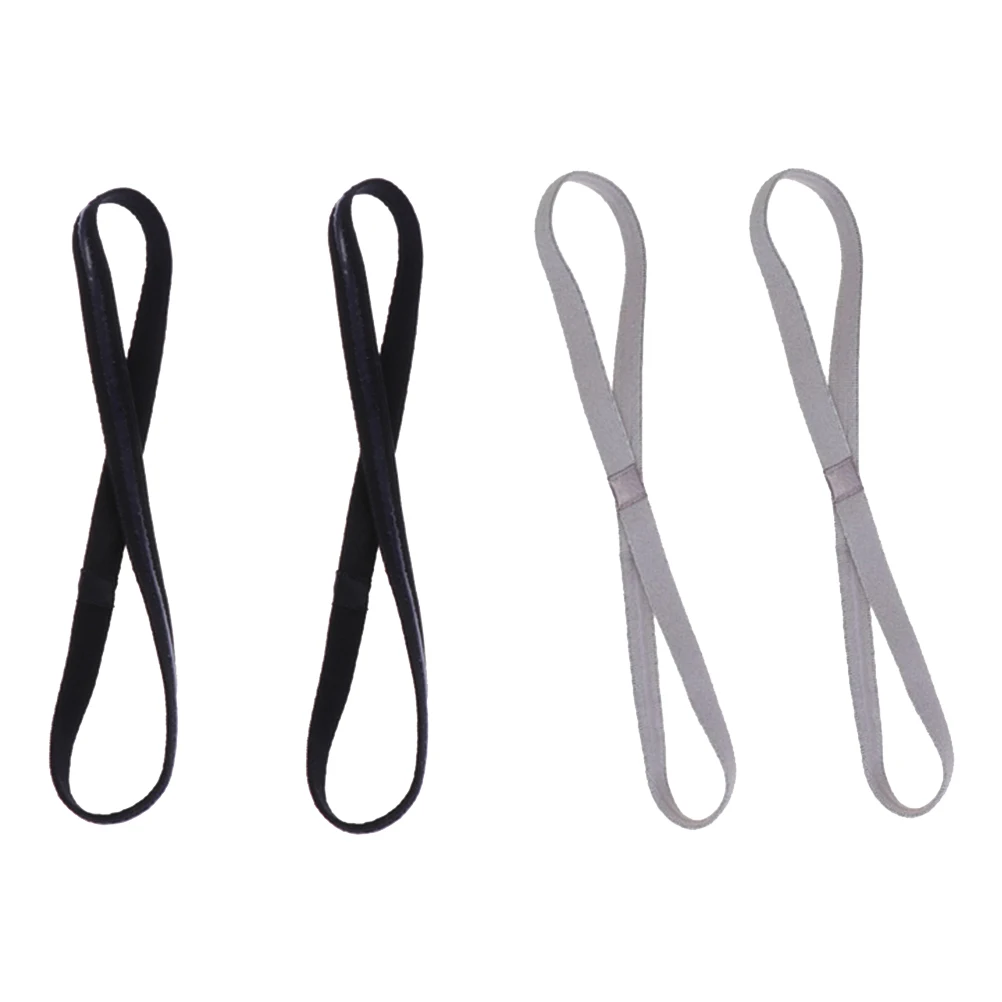 

4pcs Sports Headbands Elastic NonSlip Silicone Hairbands For Running Exercise Colors Fitness Shaping