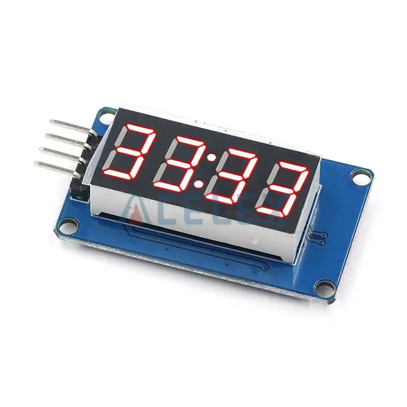 TM1637 4 Bits Digital LED Display Module For arduino 7 Segment 0.36Inch Clock RED Anode Tube Four Serial Driver Board Pack