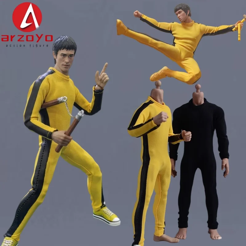 Body de Kung Fu a escala 1/12, mono ajustado, modelo de ropa para hombre de 6 pulgadas, Romankey NT01, figura de acción de soldados, cuerpo de muñeca