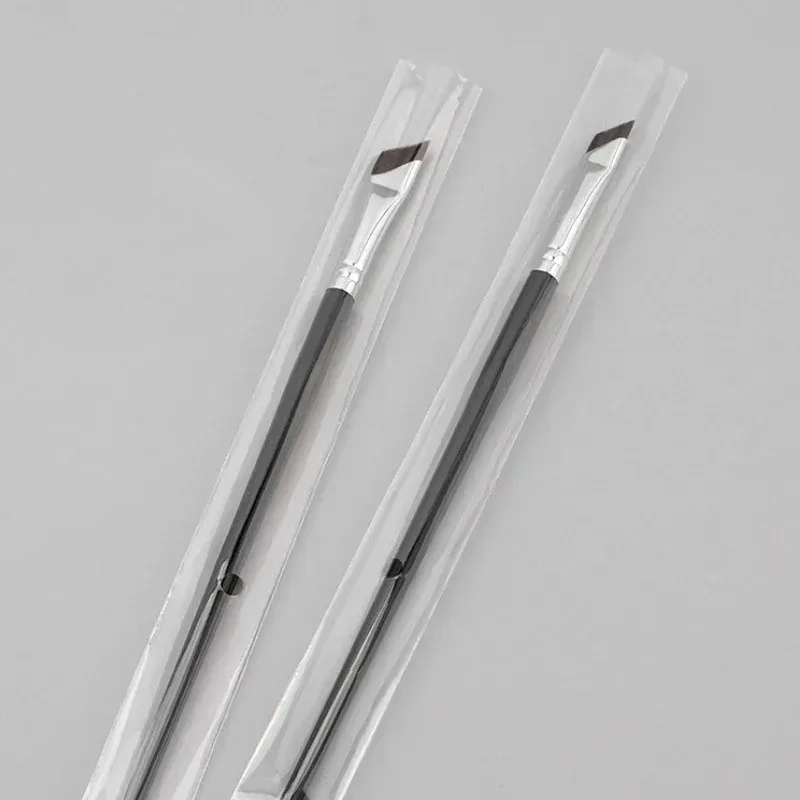 1/2/4/6/8/10/16 ชิ้นอัพเกรดใบมีดแปรงอายไลเนอร์ Ultra Thin Fine มุมแบนแปรงคิ้ว Liner Brow Place แปรงแต่งหน้า