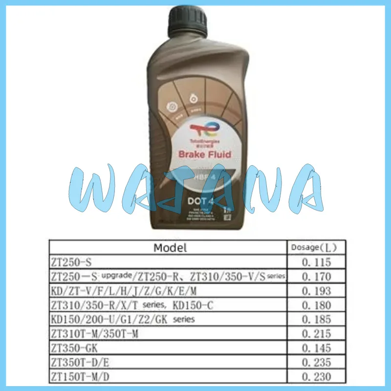 Líquido de frenos totalmente sintético Dot4, botella de 1l, 3070100-008600, pieza Original para Kiden