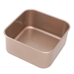 Baking Pan Deep Stick Proof Stackable Thickened Carbon Steel Baking Sheet for Cake Bread Barbecue Gold Deep Baking Sheet