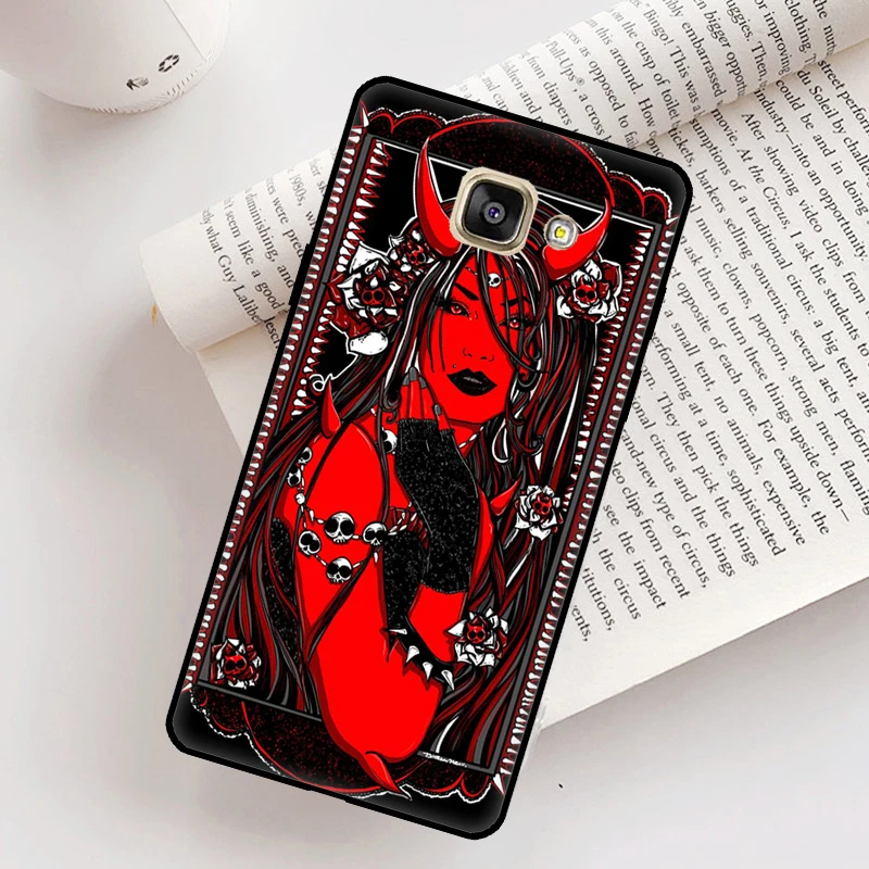 Devil Satan Cover For Samsung Galaxy J4 J6 Plus A6 A8 A9 J8 2018 A3 A5 J3 J5 J7 2016 2017 Phone Case