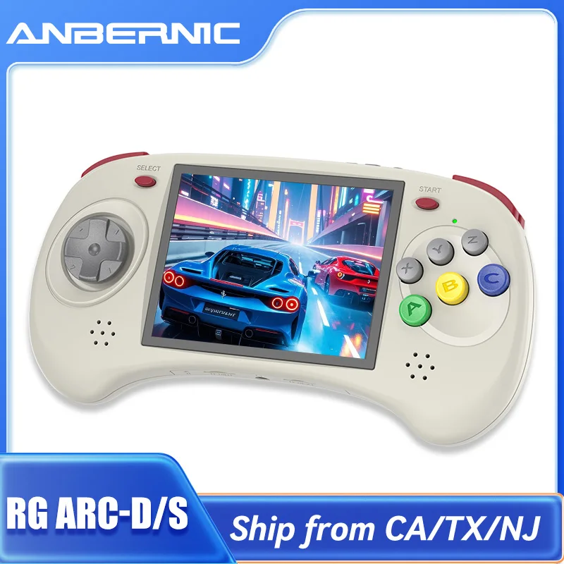 

ANBERNIC RG ARC-D RG ARC-S Ретро игры RK3566 4,0 дюйма 640*480 Эмулятор портативной игровой консоли LINUX Android Система 3500 мАч HD-Out