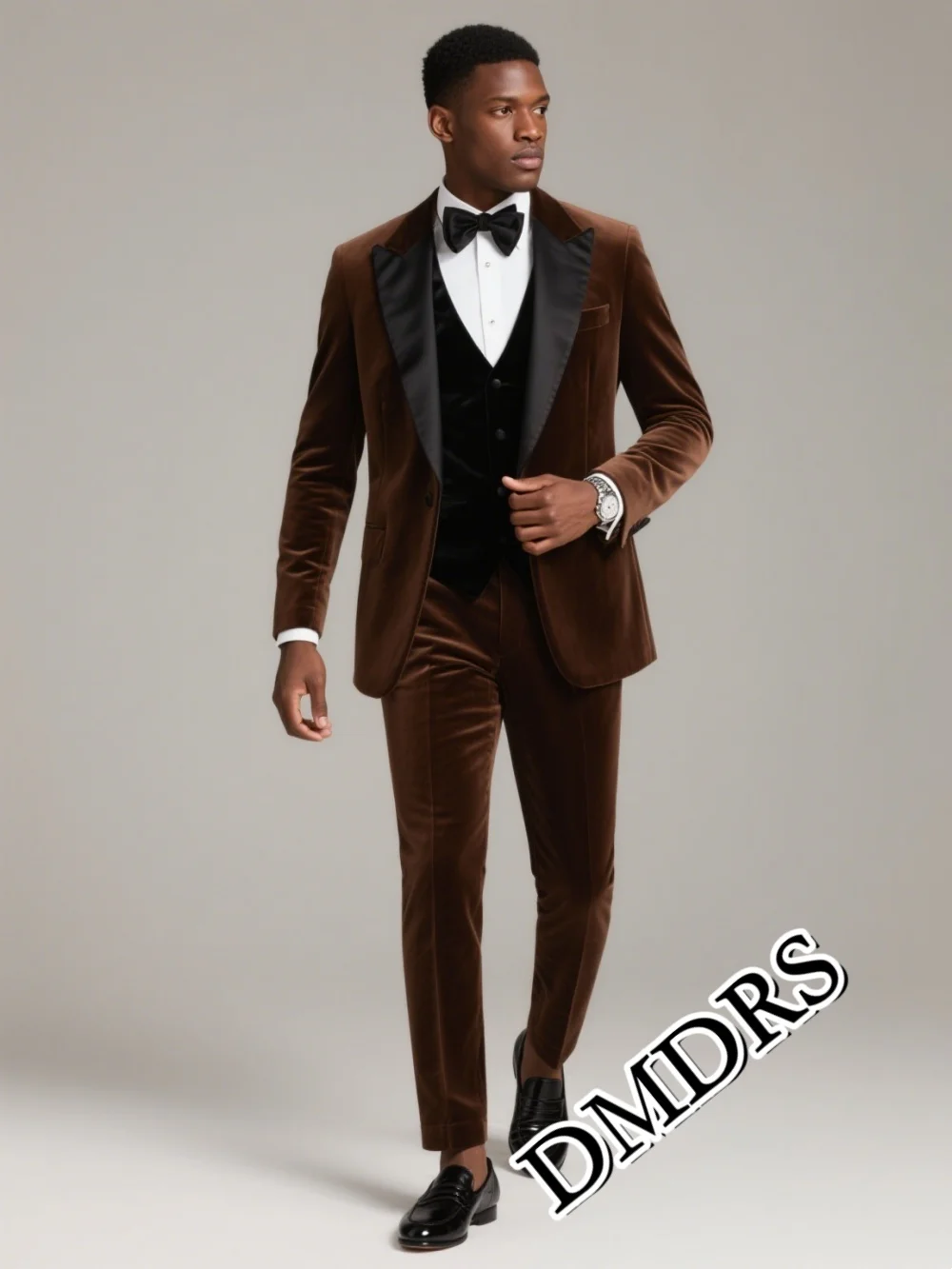 

Hot-Selling Velvet Men's Suit Set For Wedding Stylish Single-Breasted Formal Business 3PCS Men's Suit Set (Jacket, Vest, Pants)