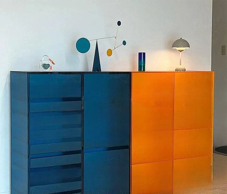 Simple modern acrylic display cabinet, shoe bag storage cabinet figure Lego model window display cabinet