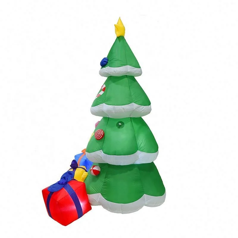 Factory Wholesale Commercial Custom Outdoor Party  Decoration 2.1M Tall Advertising Inflatable Christmas Tree