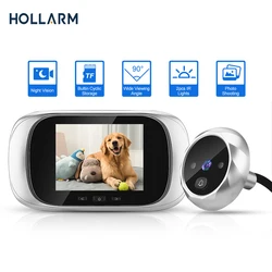 Hollarm 2.8 inch LCD Color Screen Digital Doorbell Night Vision Electronic Peephole Door Camera Viewer Outdoor Door Bell