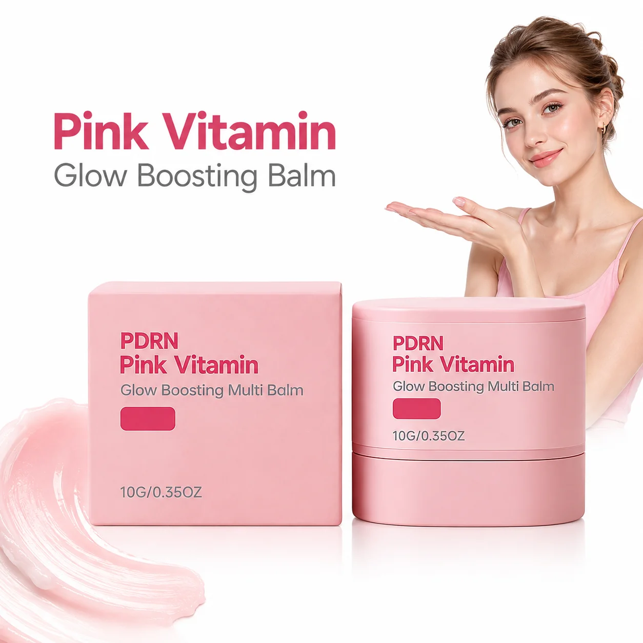 PDRN PDRN Collagen Hydration Stick Pink Vitamin Smoothing Face Balm for Dry Flaky Skin Fine Lines and Seamless Makeup Base - Aliexpress Deal