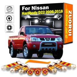 ZUORUI 8Pcs Canbus Car Accessories LED Interior Light Kit For Nissan Hardbody D22 2006-2015 2016 2017 2018 No Error Led Bulbs