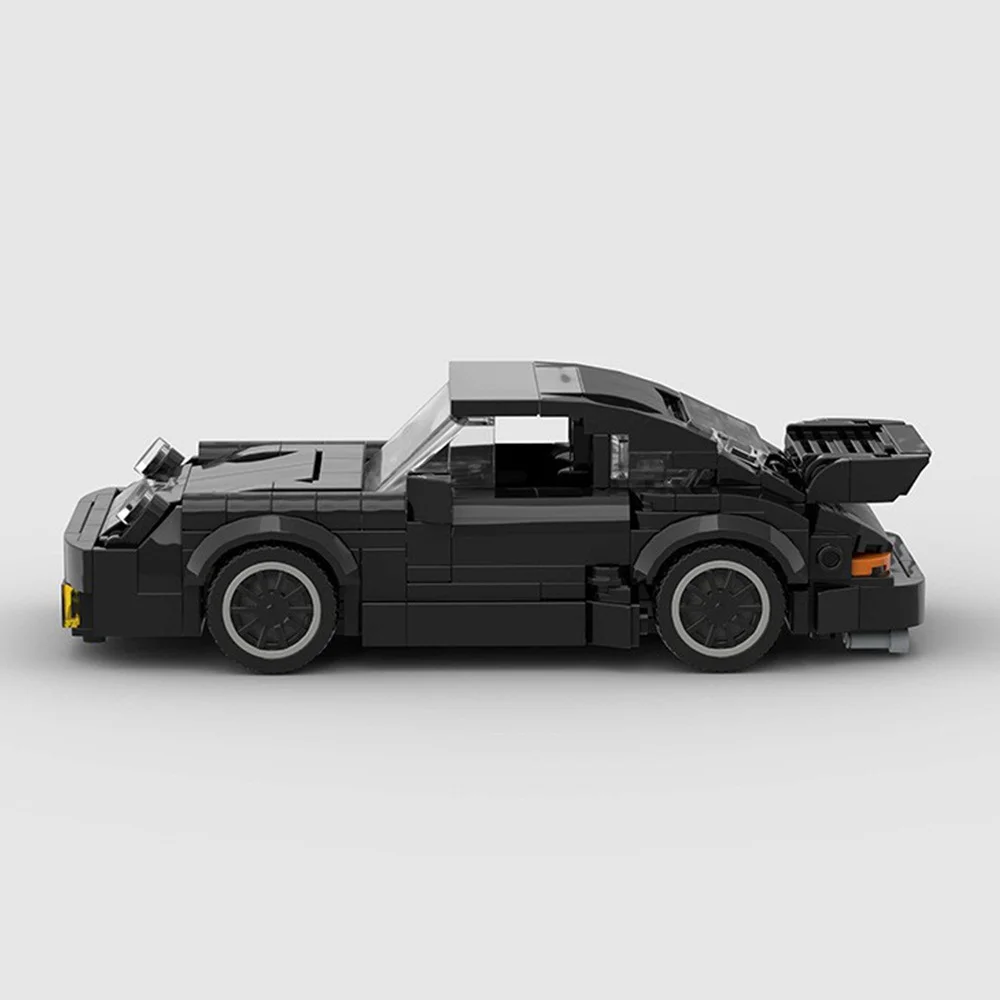 Technische Schwarz Auto Geschwindigkeit Champion Sport Racing Stadt Fahrzeug Racer Moc Bausteine Supercar Pädagogisches Spielzeug Für Kinder Geschenk