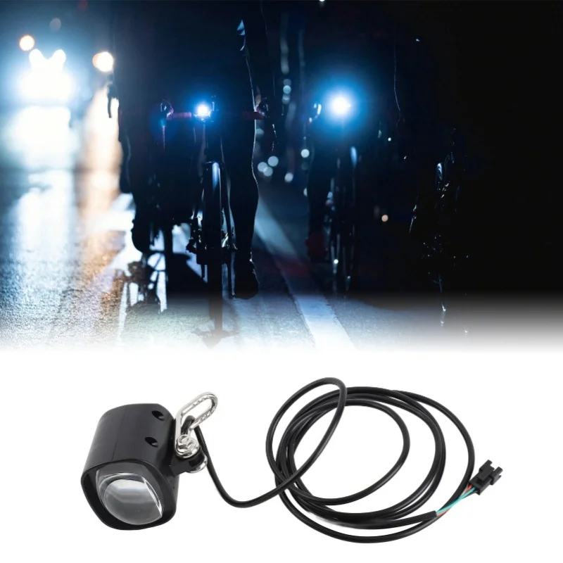

2 In 1 Rainproof Cycling Headlight 12W 36V-48V Bicycle Light With 75-100db Loud Horn
