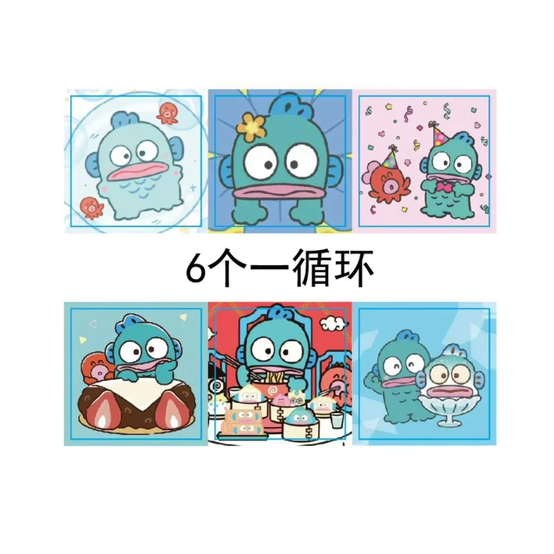 500 قطعة ملصقات Hangyodon Kawaii DIY بها بنفسك ختم التسمية الزخرفية الكرتون الاطفال حفلة عيد ميلاد الحلوى هدية ملصقات لوازم مكتبية