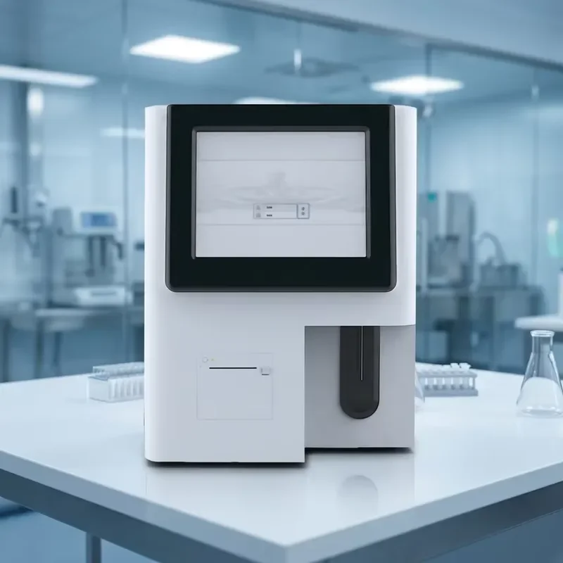 for Three-part Fully Automated Blood Analyzer 60 Samples Hour Dual Channel Count Low Volume 9uL 5w Data Storage CE Certified