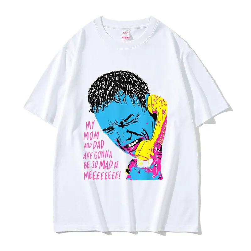 Classic Vintage Movie Scream My Mom and Dad Are Gonna Be So Mad At Me T-shirt Billy Loomis T Shirts Men Retro Oversized T-shirts