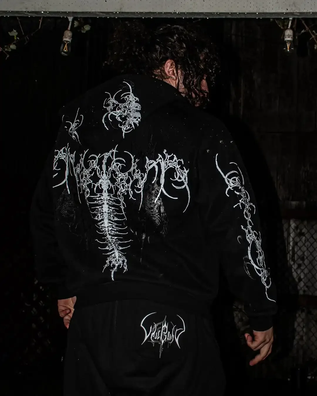 

Breathedivity Men's Gothic Clothing Oversized Y2K Long Sleeve Sweatshirt Dark Gothic Printed Breathable Men's Hoodie Coat