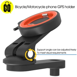 Universal Bike & Motorcycle Phone Mount - Adjustable Angle Aluminum Alloy Handlebar Clamp with M6 Screw (Tool-Free Installation)